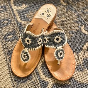 Blue & White Jack Rogers Sandals